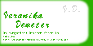 veronika demeter business card